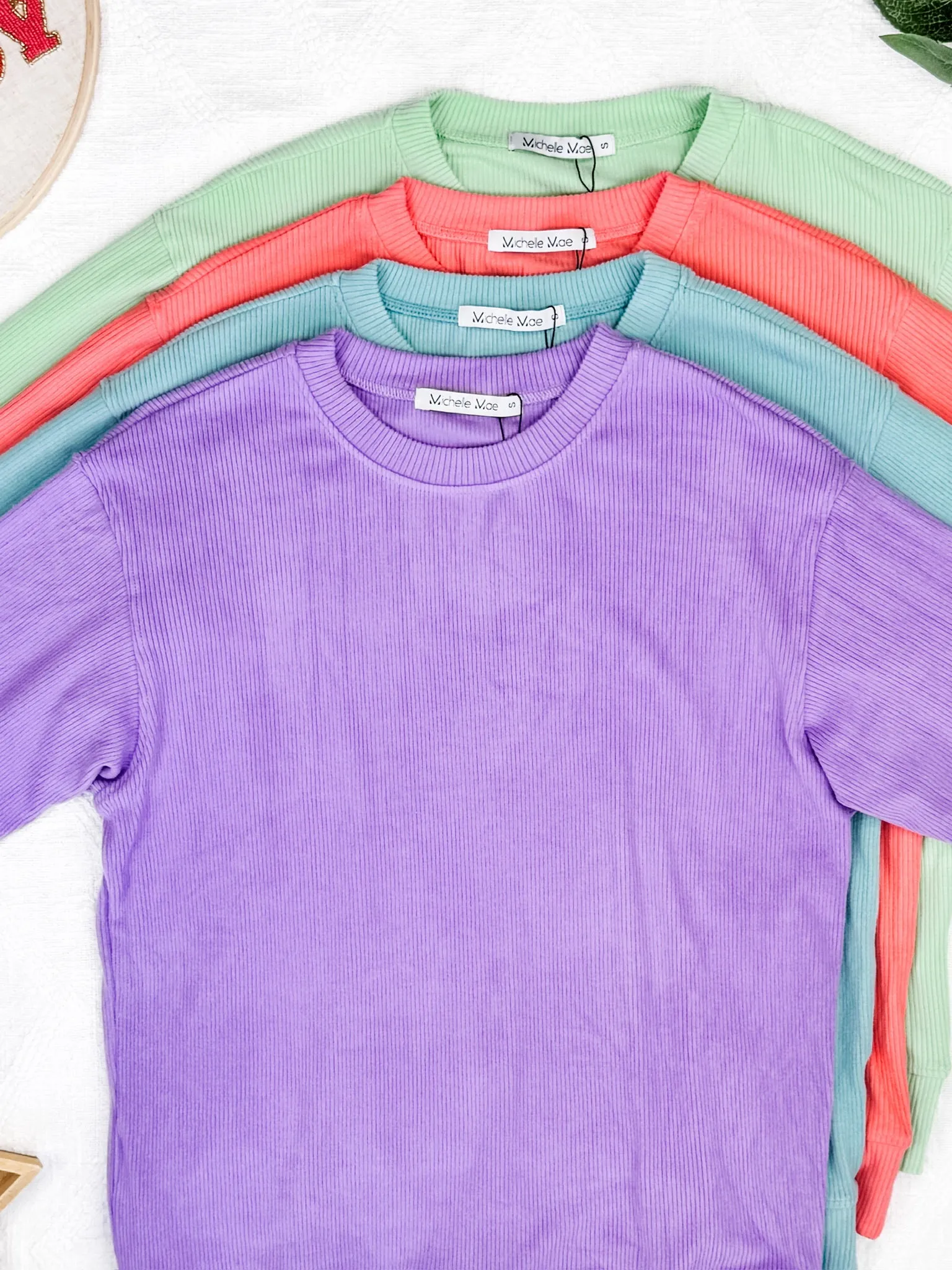 IN STOCK Corrine Ribbed Pullover Top - Lime FINAL SALE