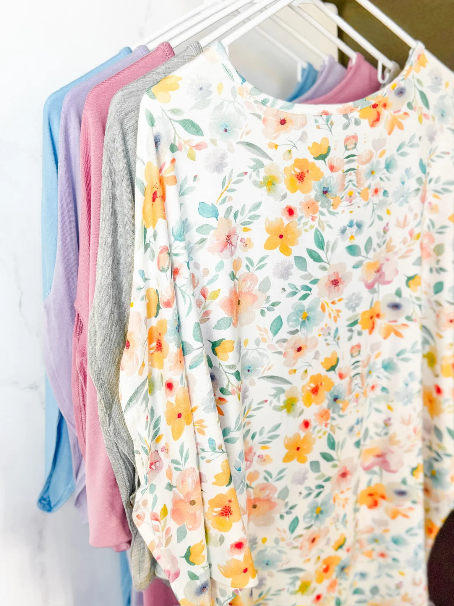 IN STOCK Darcy Dolman Top - Light Grey FINAL SALE