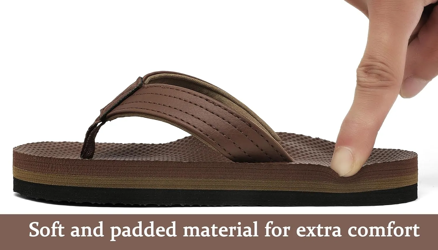 INMINPIN Kids Boys Girls Flip Flops Comfort Quick-Dry Beach Pool Aqua Thong Sandals(Little Kid/Big Kid)