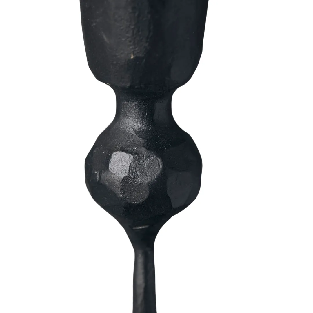 Iron Candle Stand | Black 6x29cm