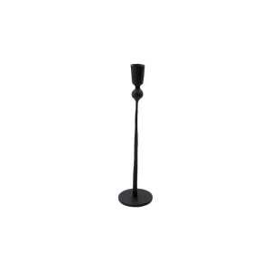Iron Candle Stand | Black 6x29cm