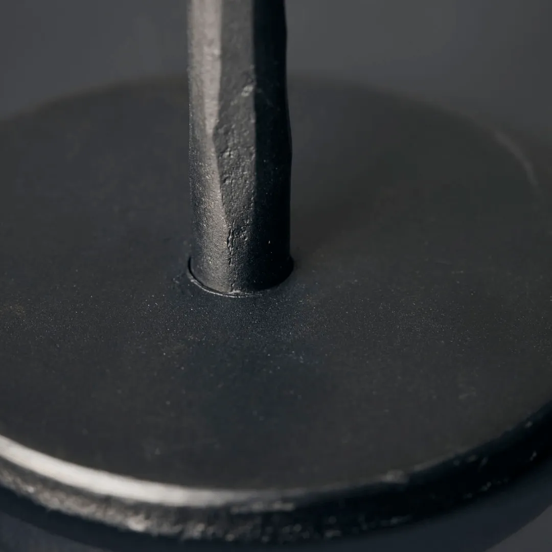 Iron Candle Stand | Black 6x29cm