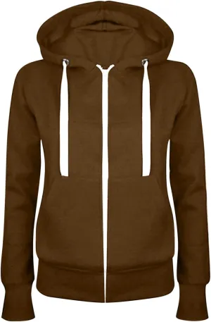 JiXiang Hoodies for Women Trendy Lightweight Full Zip Up Oversized Sweatshirts Long Sleeve Casual Zip Up Jackets with Pockets