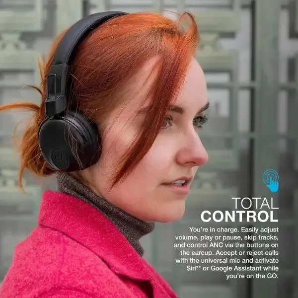JLab Studio Wiresless Bluetooth On Ear Headphones Black