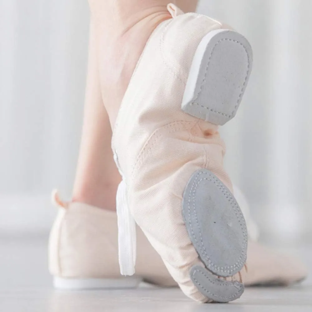 JUODVMP Women's Breathable Canvas Jazz Dance Shoes Lady Latin Yoga Ballroom Dance Shoes,Model TJDBFBJS