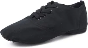 JUODVMP Women's Breathable Canvas Jazz Dance Shoes Lady Latin Yoga Ballroom Dance Shoes,Model TJDBFBJS