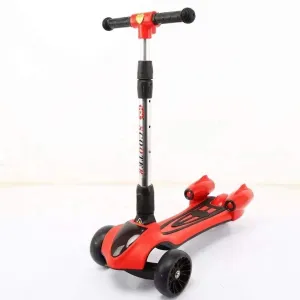 Kids Kick Three Wheel Scooter with Spray Flame Music and Light