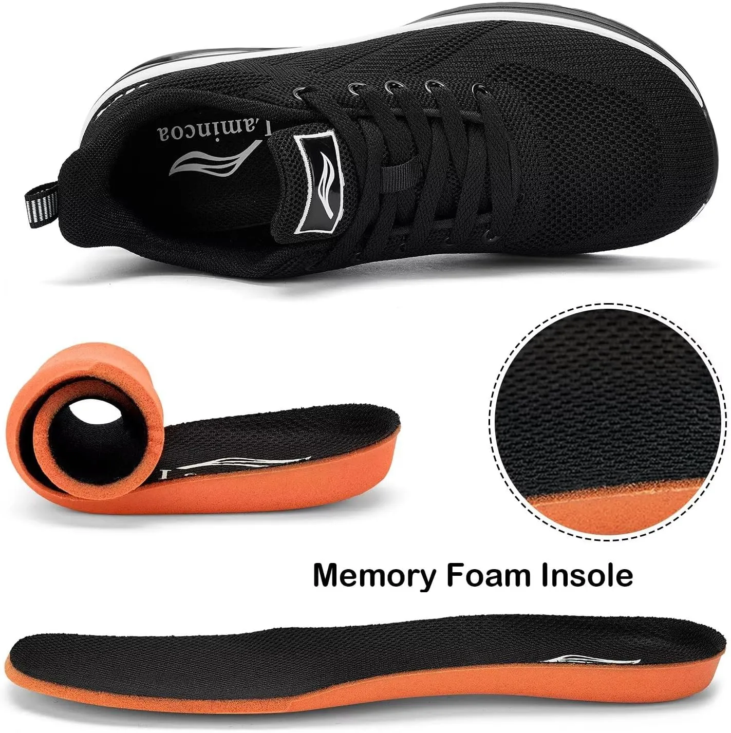 Lamincoa Women's Wide Toe Box Sneakers Wide Road Running Shoes Athletic Tennis Shoes for Women