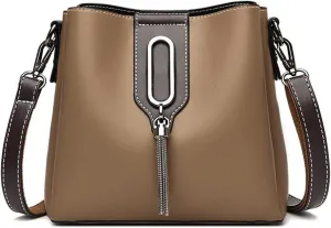 Large Women Handbag Fashion Bucket Ladies Crossbody Bag Satchel Tote Top Handle Bags PU Leather Waterproof Shoulder Bag