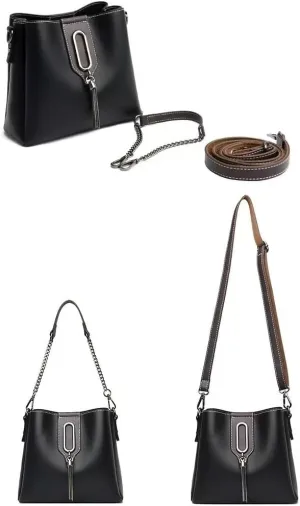 Large Women Handbag Fashion Bucket Ladies Crossbody Bag Satchel Tote Top Handle Bags PU Leather Waterproof Shoulder Bag