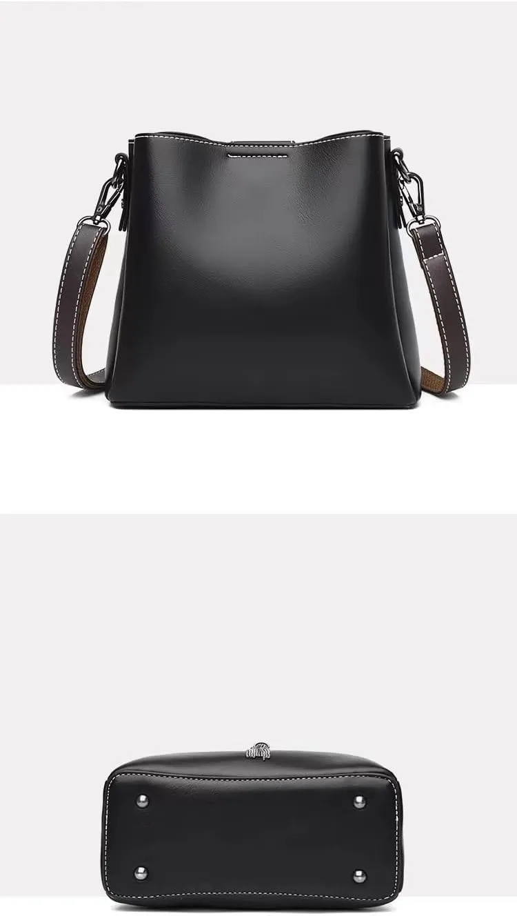 Large Women Handbag Fashion Bucket Ladies Crossbody Bag Satchel Tote Top Handle Bags PU Leather Waterproof Shoulder Bag