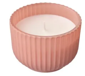 ledieu® SOCKERLONN Scented Candle in Glass, Peach & Blossom/Pink, 20 hr