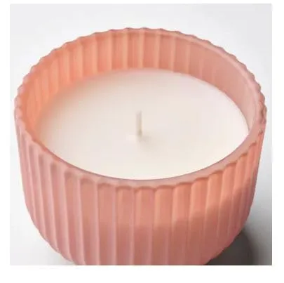 ledieu® SOCKERLONN Scented Candle in Glass, Peach & Blossom/Pink, 20 hr