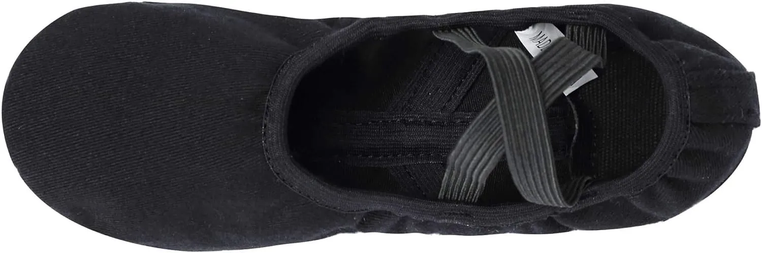 Linodes Dance Shoes for Girls Stretch Canvas Split Sole for Women