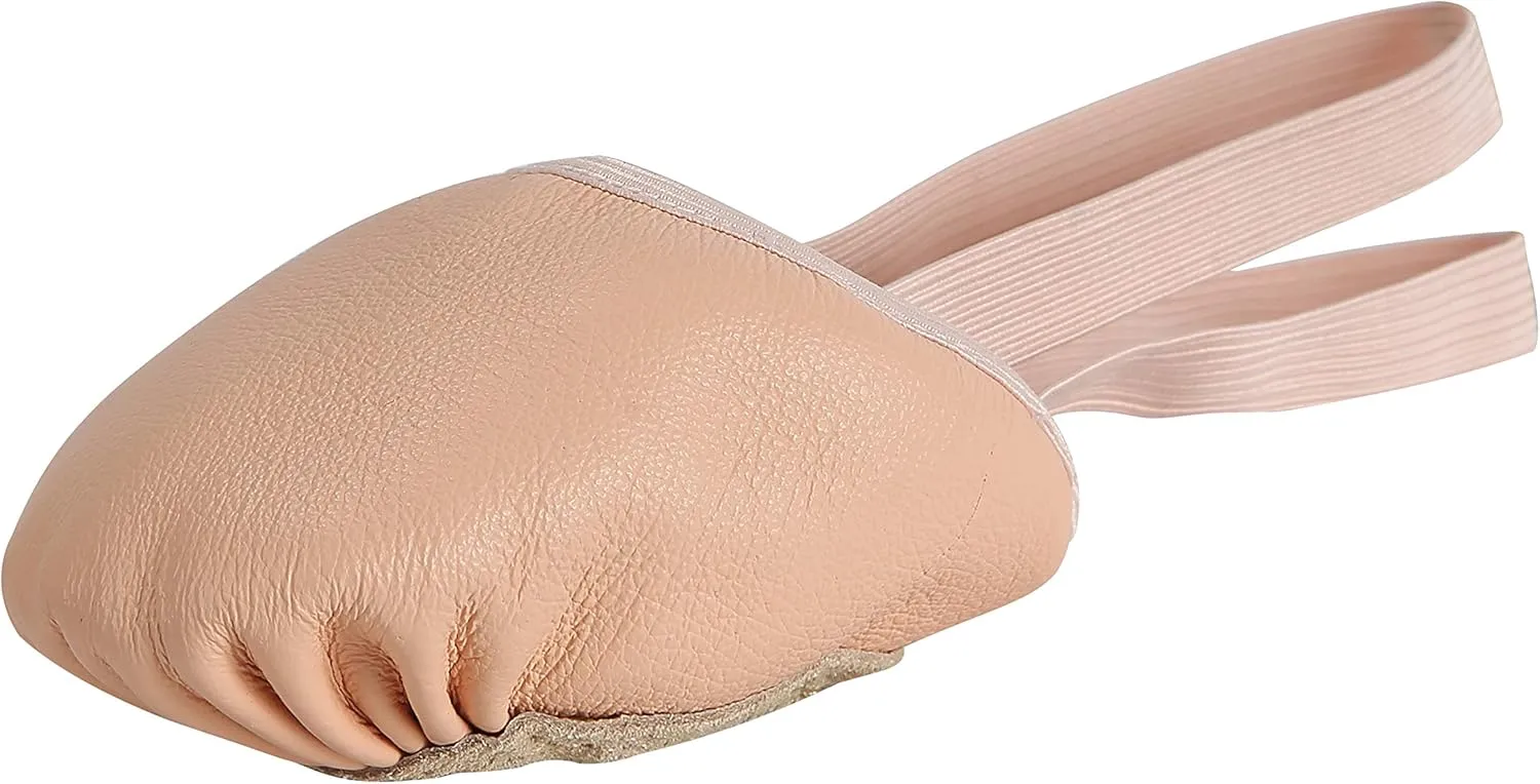 Linodes Leather Pirouette Half Sole Jazz Ballet Dance Shoe Turning Shoes for Women and Girls