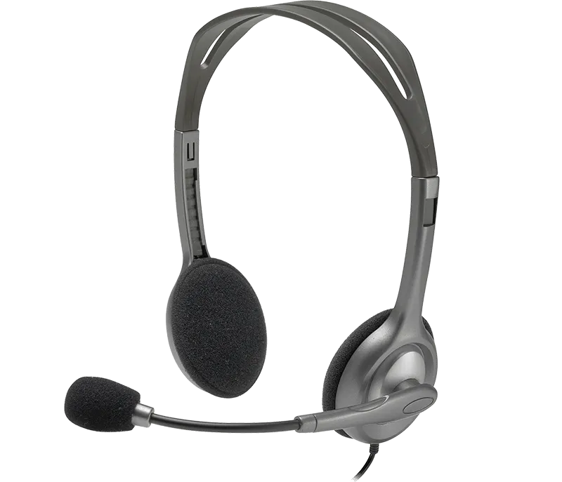Logitech H110 Stereo Headset 3.5mm dual plug computer headset