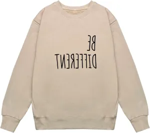 LOOKFACE Women Cute Oversized Sweatshirts Drop Shoulder Sweaters