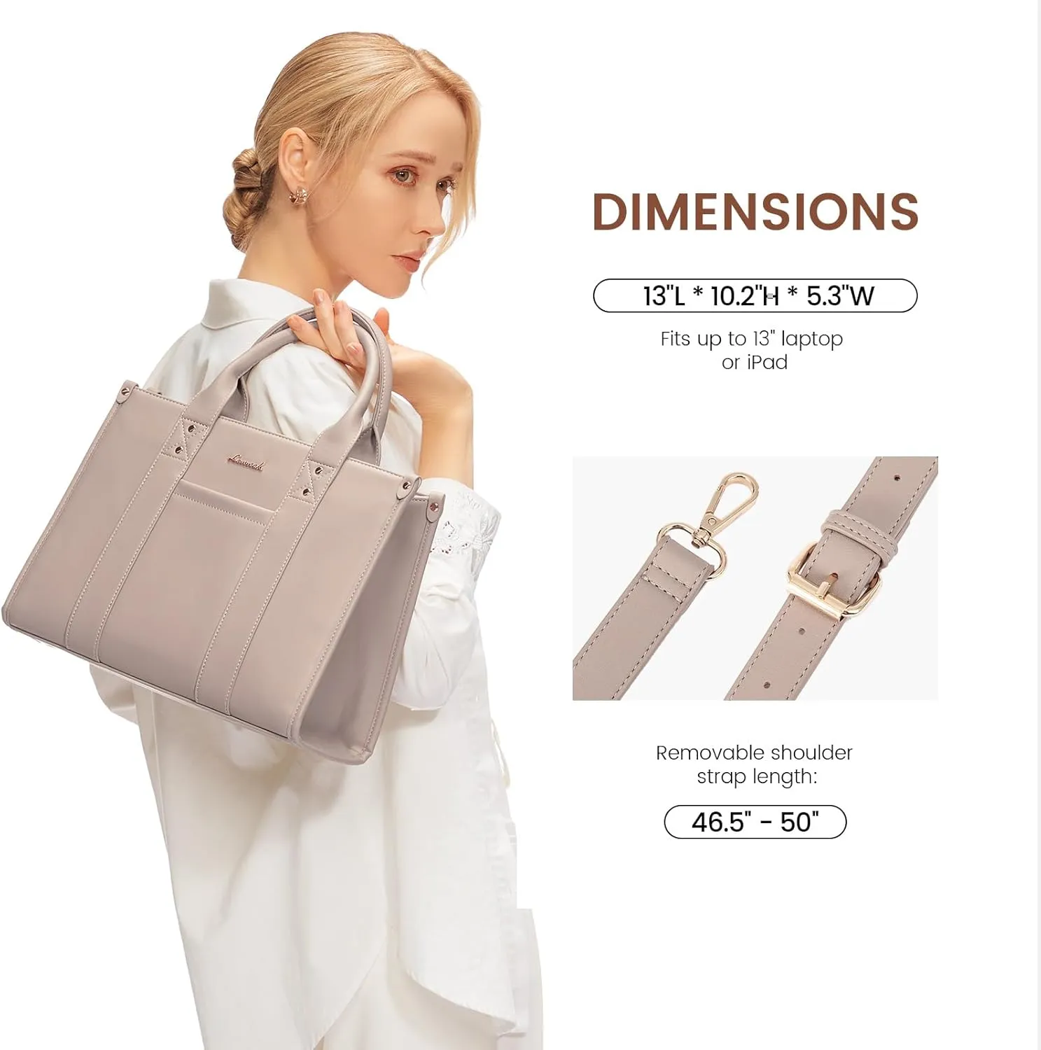 LOVEVOOK Purse for Women Leather Tote Bag Purse and Handbags, Satchel Shoulder Crossbody Top Handle Bags with Zipper
