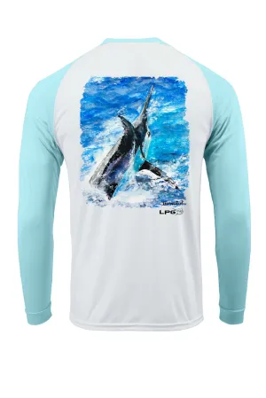 LPG Apparel Co. Grander Marlin Bahama Style  Rashguard LS Performance UPF 50 Unisex Shirt