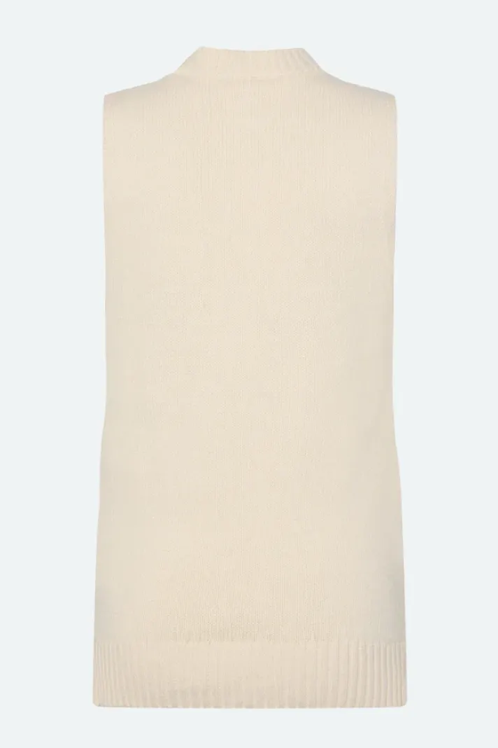 Mai Knit Vest | Brown Rice