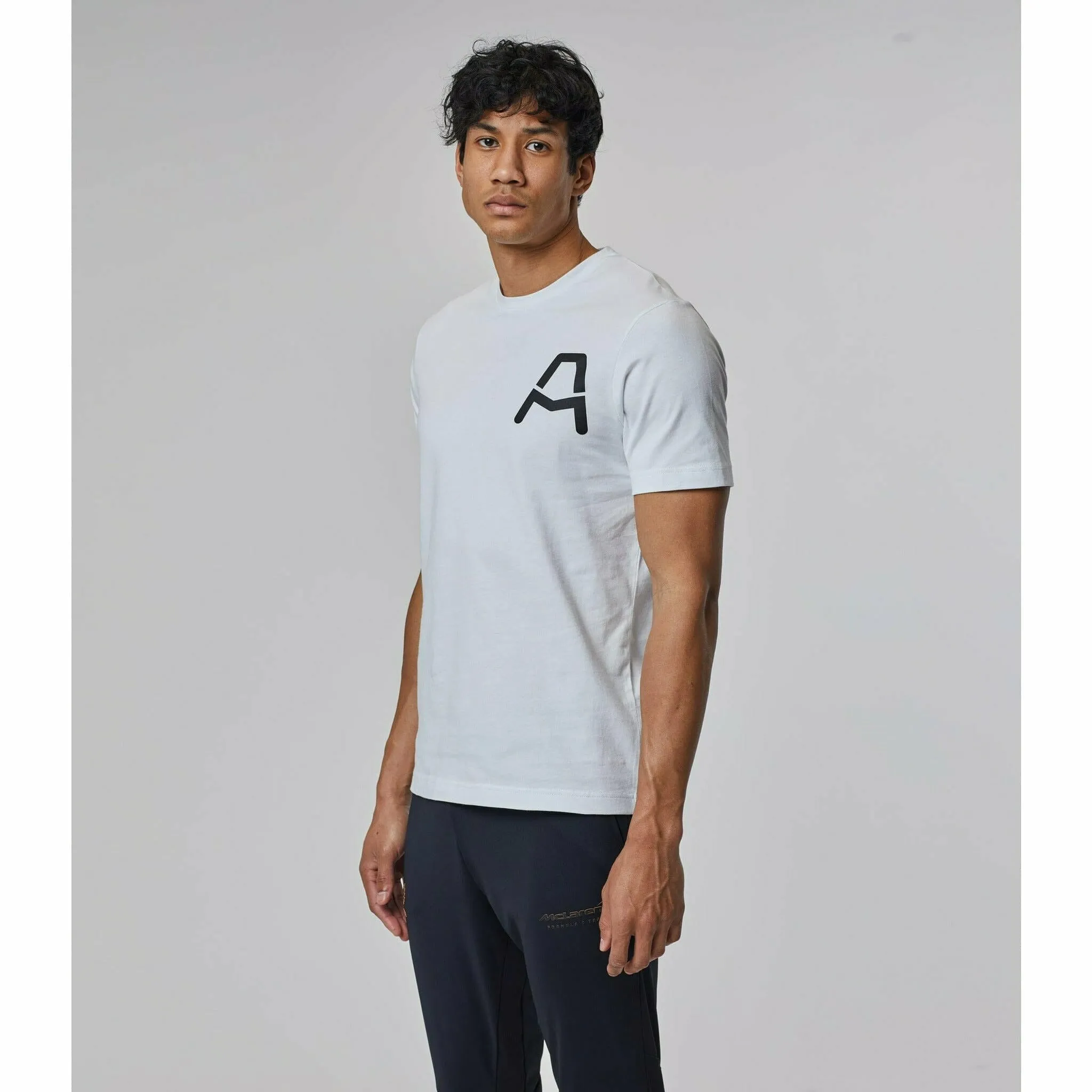 McLaren Indy Car Men's Core Logo Drivers T-Shirt -White