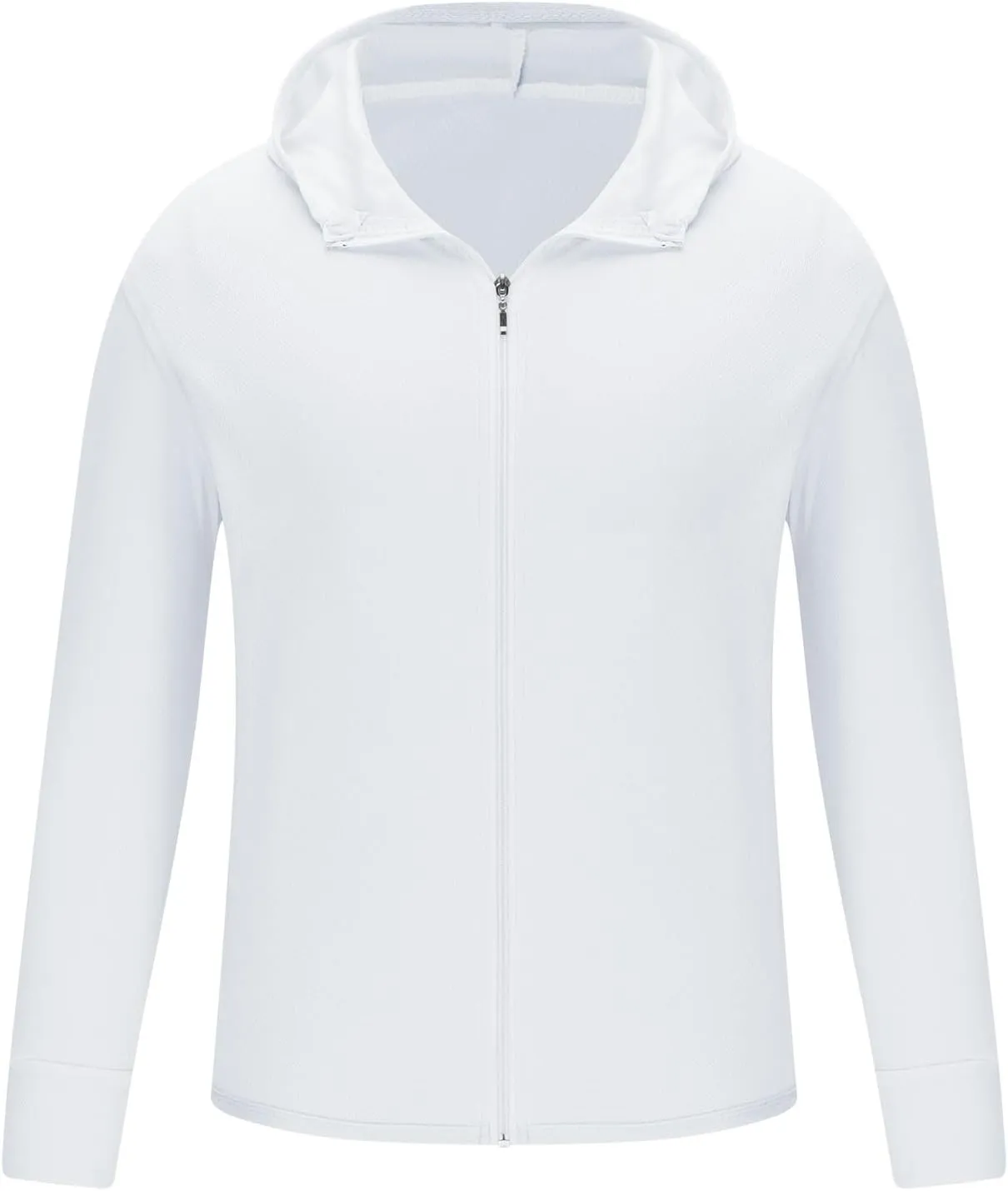 Men Women Unisex Sun Protection Hoodies Full Zipper Long Sleeve Sun UV Coats Outdoor Athletic Running Shirts