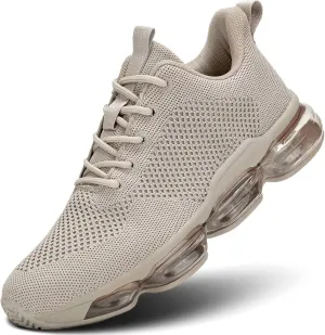 Men's Air Cushion Running Shoes Breathable Tennis Fashion Sneakers Non Slip Workout Casual Sport Gym Training Soft Sole Walking Shoes