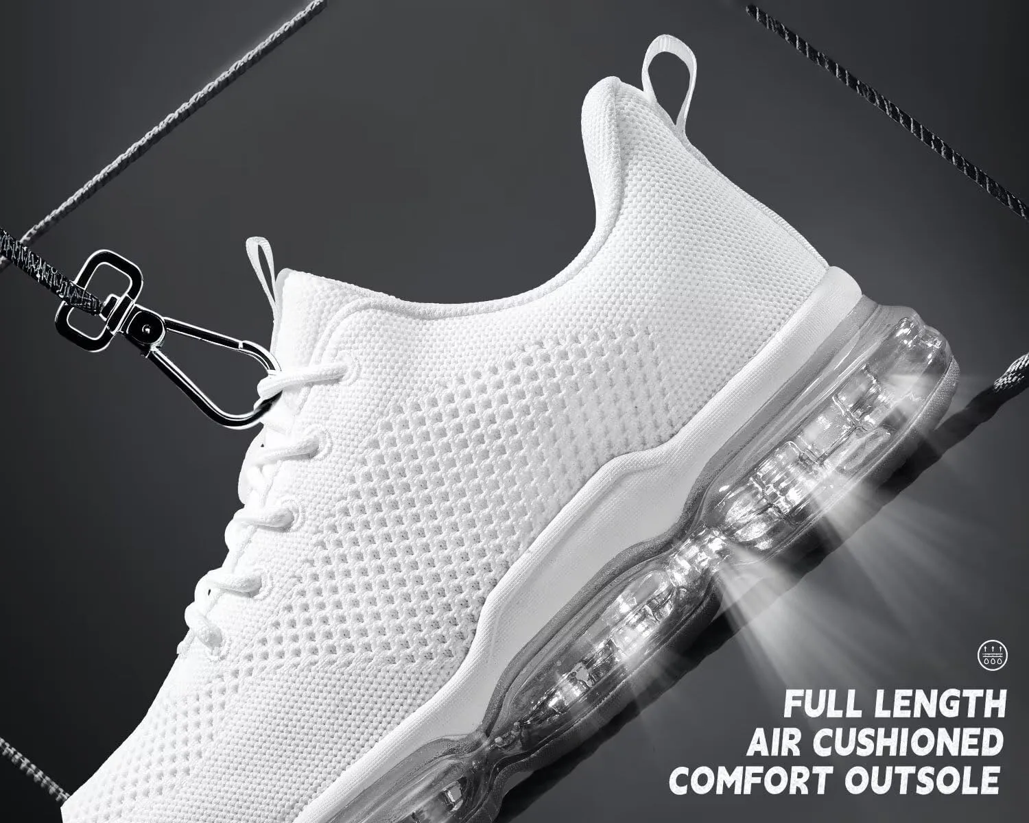 Men's Air Cushion Running Shoes Breathable Tennis Fashion Sneakers Non Slip Workout Casual Sport Gym Training Soft Sole Walking Shoes