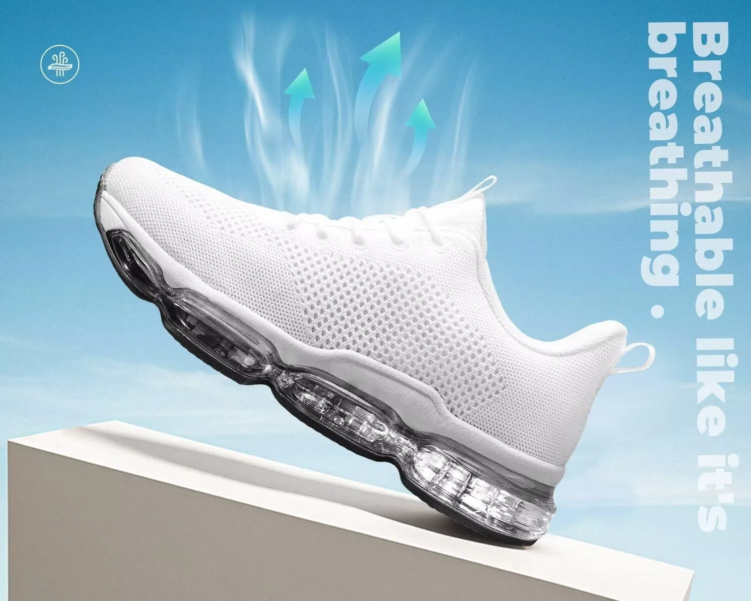Men's Air Cushion Running Shoes Breathable Tennis Fashion Sneakers Non Slip Workout Casual Sport Gym Training Soft Sole Walking Shoes