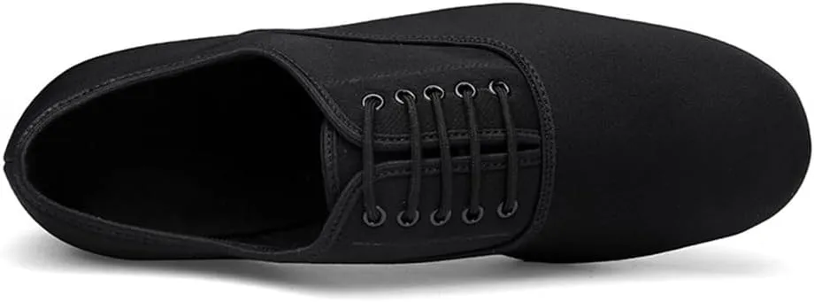 Men's Ballroom Dance Shoes, Professional Lace-Up Dancing Shoes 1Inchs Heel Latin Salsa Tango Shoes
