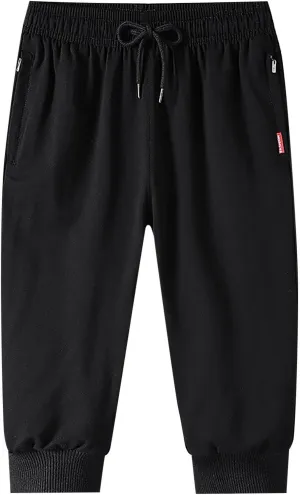 Men's Cargo Pants Casual Linen Drawstring Waist Pant Sweatpant Joggers Loose Beach Walking Running Jogger
