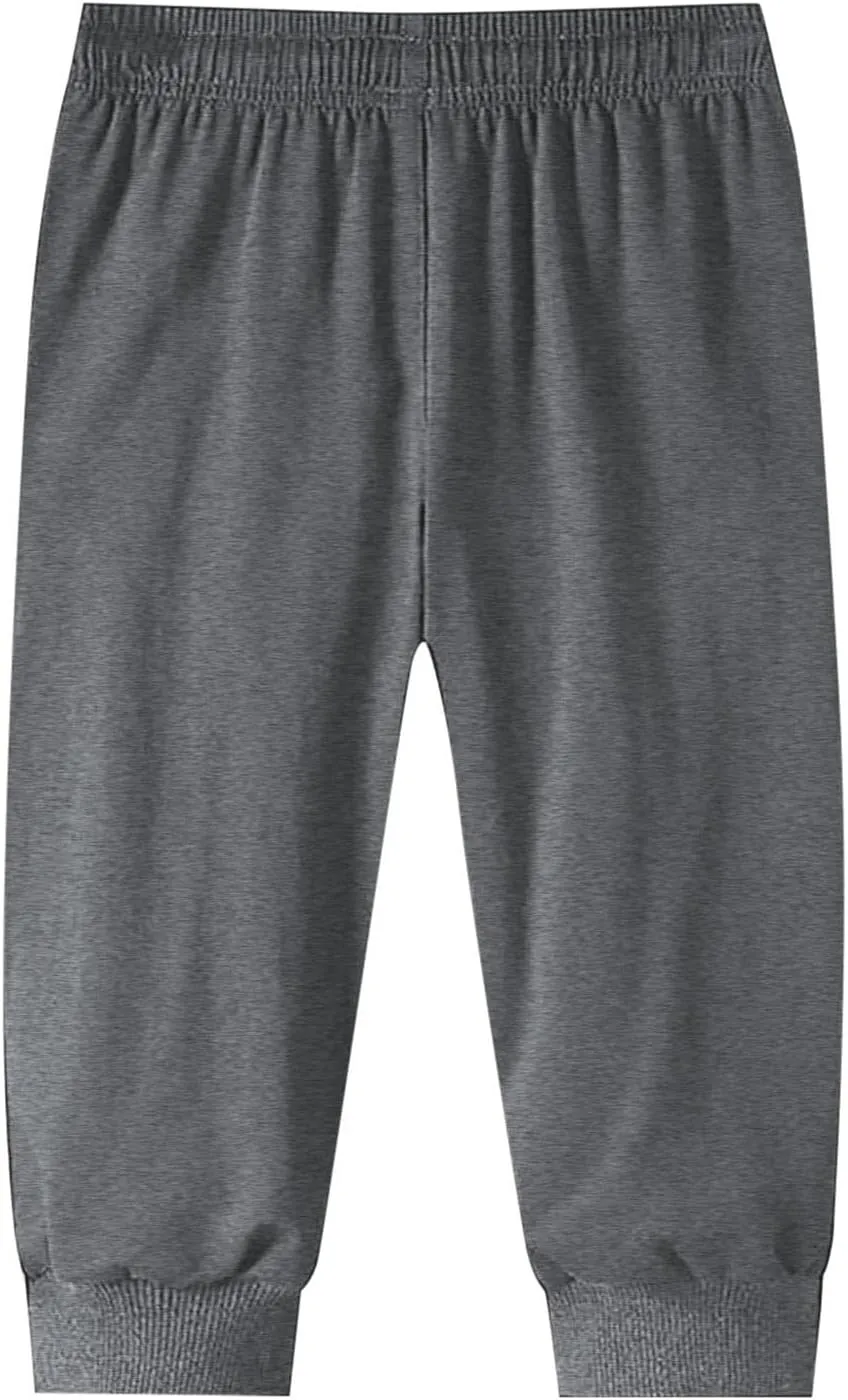 Men's Cargo Pants Casual Linen Drawstring Waist Pant Sweatpant Joggers Loose Beach Walking Running Jogger