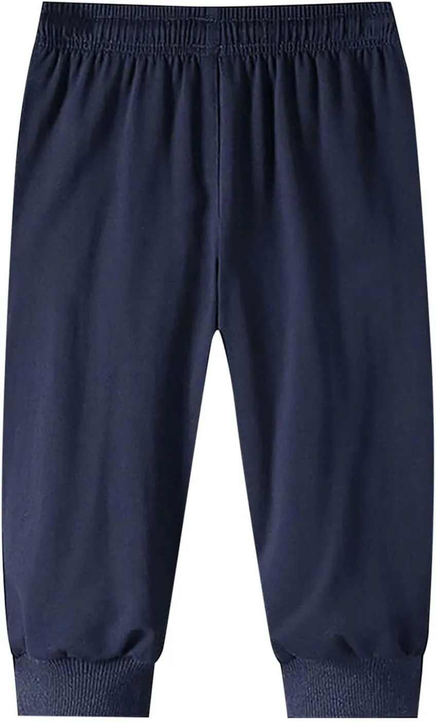 Men's Cargo Pants Casual Linen Drawstring Waist Pant Sweatpant Joggers Loose Beach Walking Running Jogger
