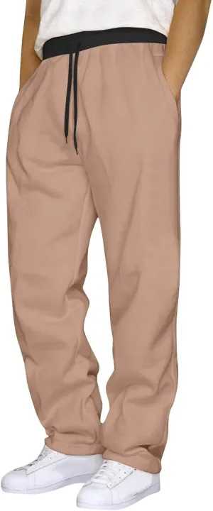 Mens Cargo Pants Men's Casual Pants Sweatpants Solid Color Running Fitness Pants Athletic Lounge Pants Sweat Pants