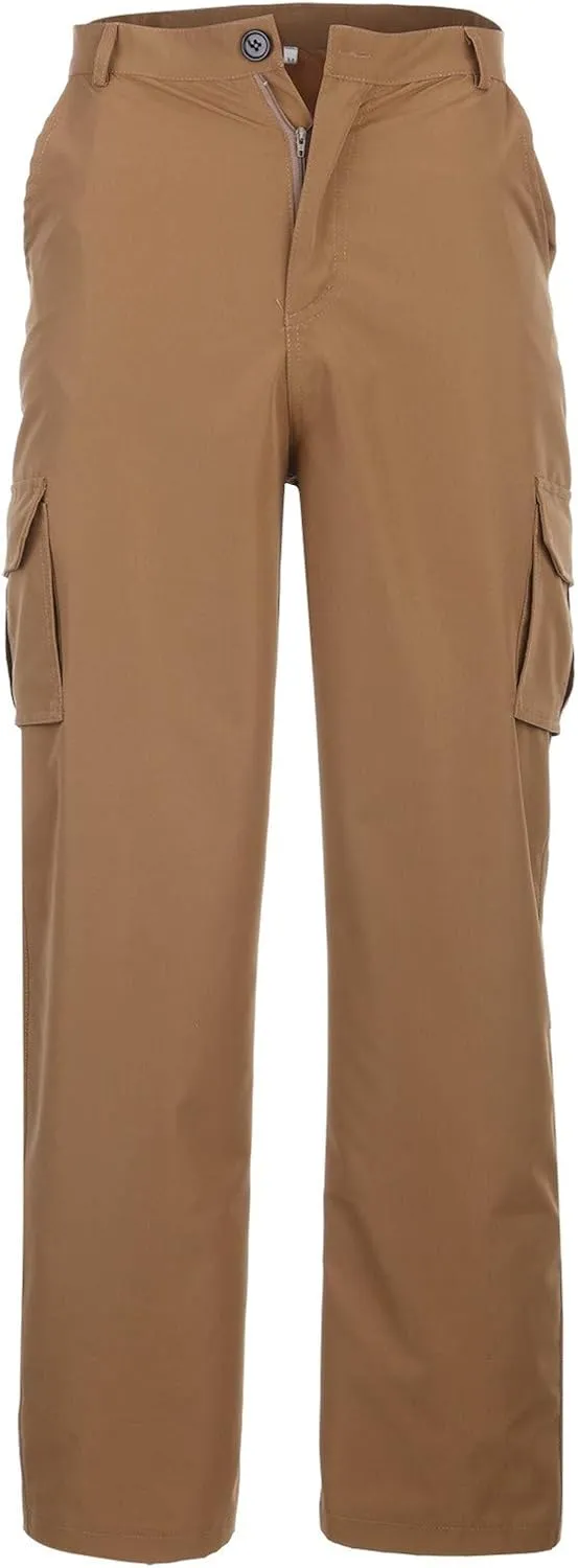 Mens Cargo Pants Relaxed Fit Tactical Pants Cargo Work Pants Cotton Trousers with Pockets Work Pants
