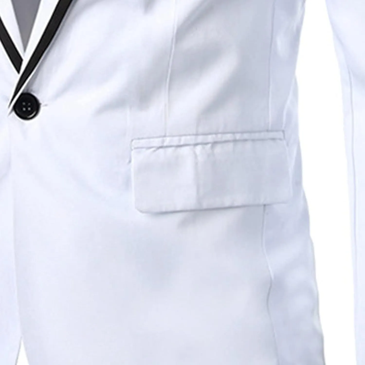 Men's Casual Slim Fit Sport Coat Solid One Button Notched Lapel Suit Jacket Lightweight Daily Tuxedo Blazer