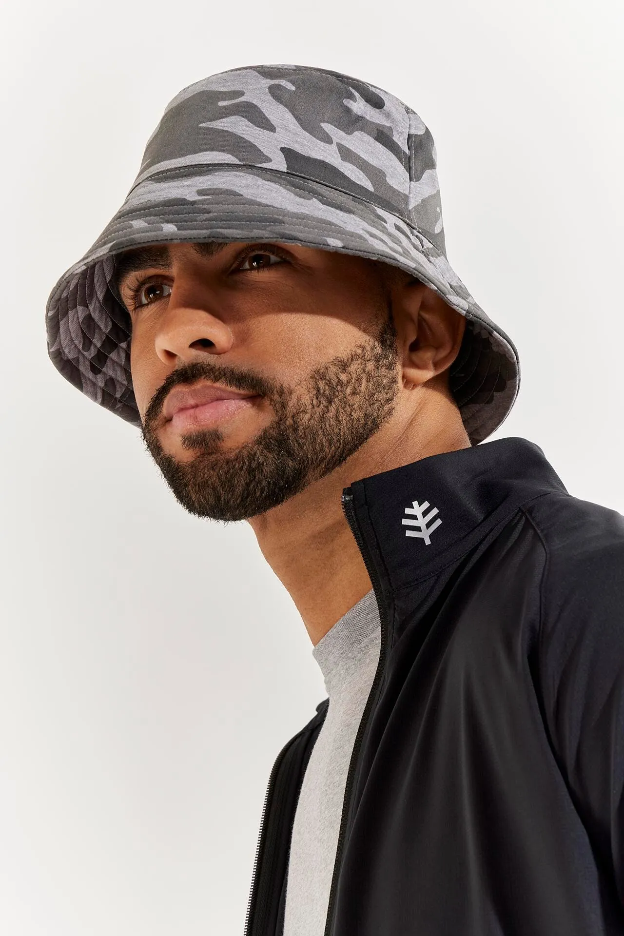 Men's Gavin Cotton Bucket Hat  |  Grey Modern Camo