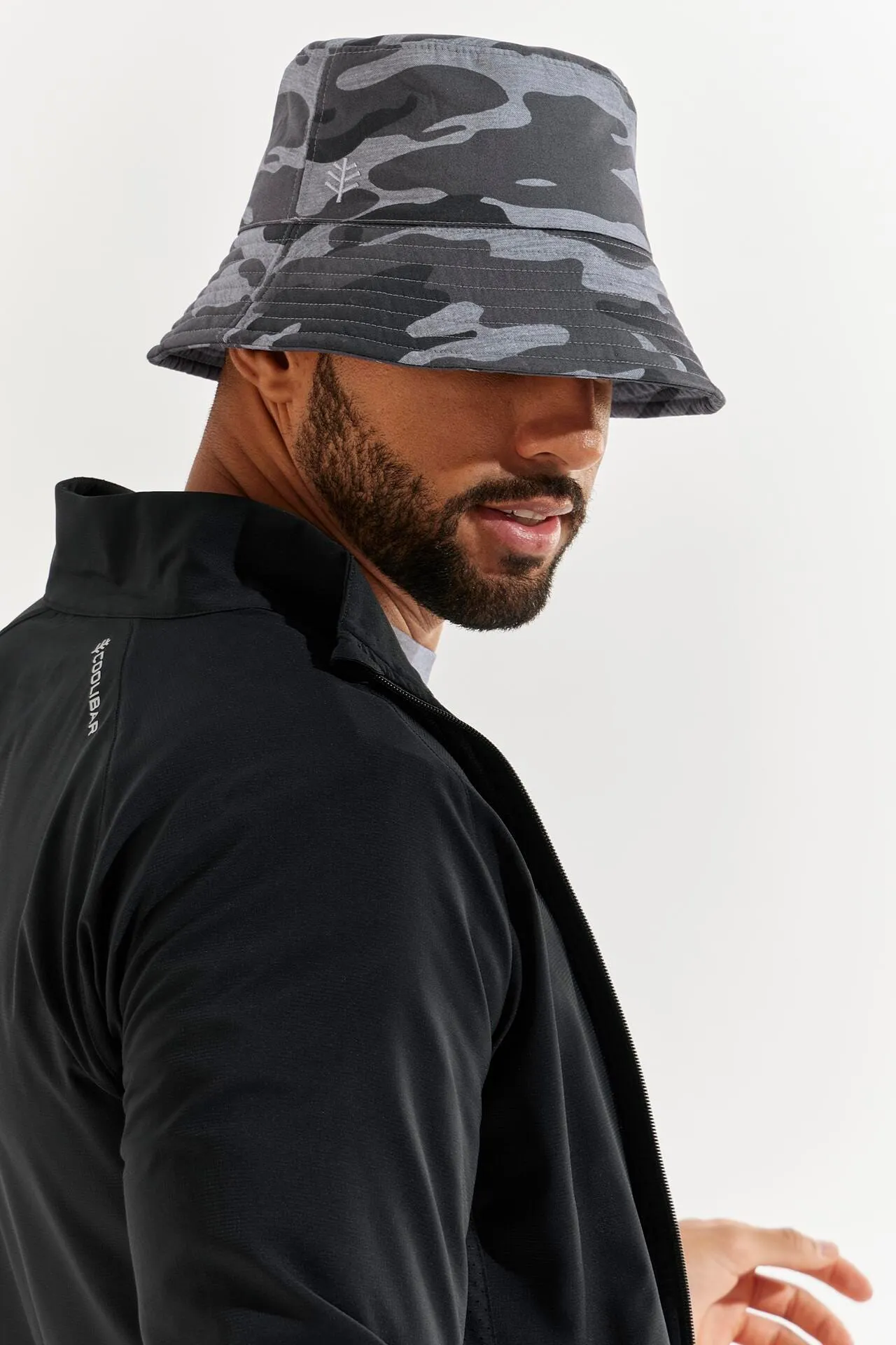 Men's Gavin Cotton Bucket Hat  |  Grey Modern Camo