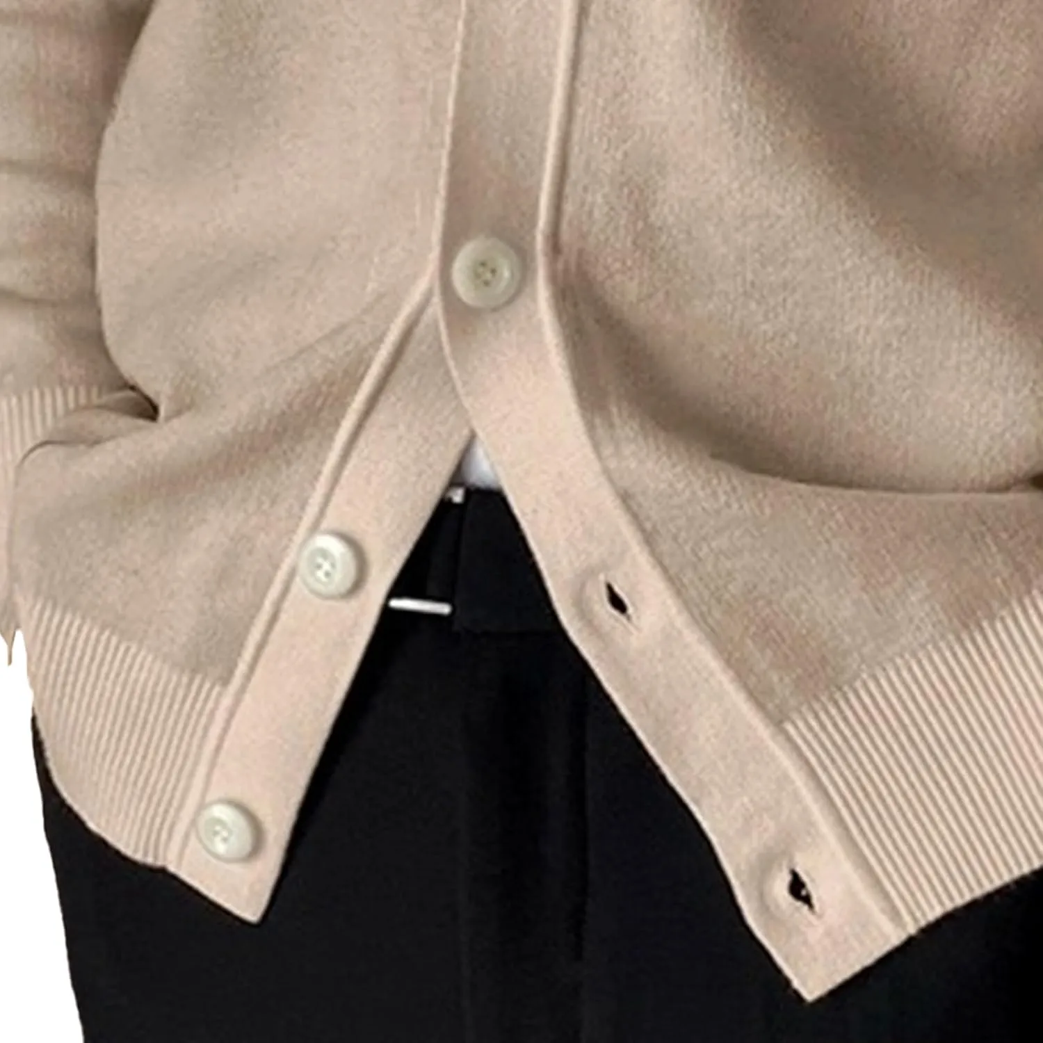 Men's Lapel Cardigan Sweater Knit Polo Long Sleeve Button Cardigans Slim Fit Casual Ribbed Knitted Jacket