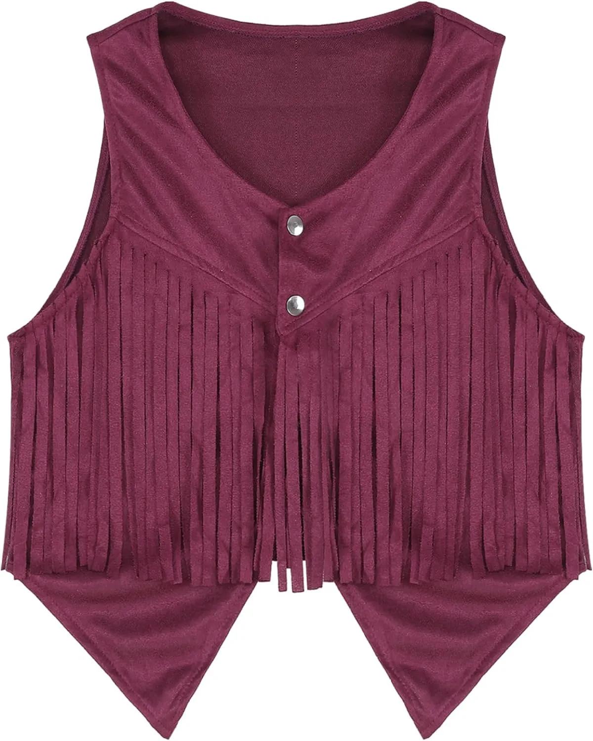 Men's Suede Leather Fringe Vest Vintage Cowboy Style Sleeveless Jacket Slim Fit Waistcoats