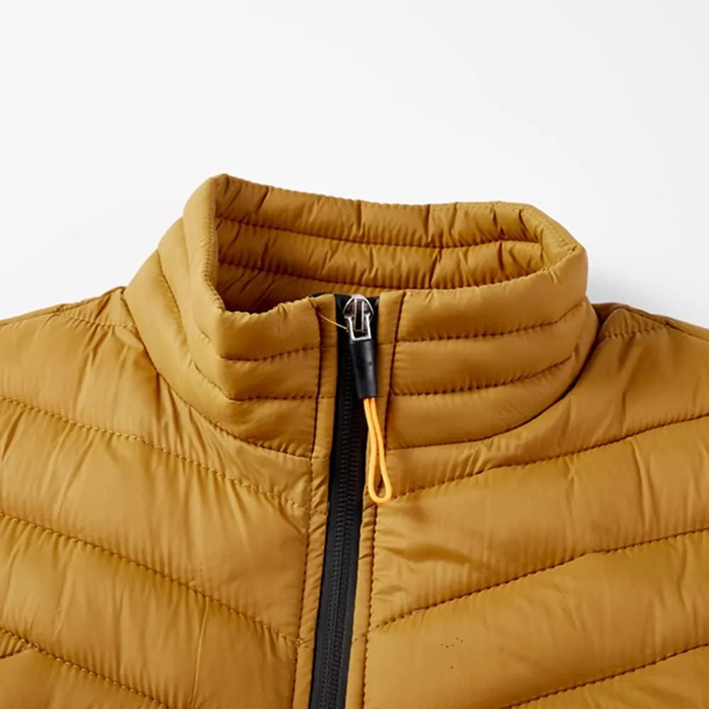 Mens Warm Windproof Stand-Collar Padded Gilets Sleeveless Jacket Waistcoat Casual Outdoor Quilted Down Puffer Vest