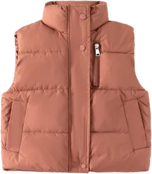 Meufam Baby Boys Girls Water-Resistant Puffer Vest Lightweight Zipper Waistcoat Sleeveless Down Vest Jacket Coat with Pockets