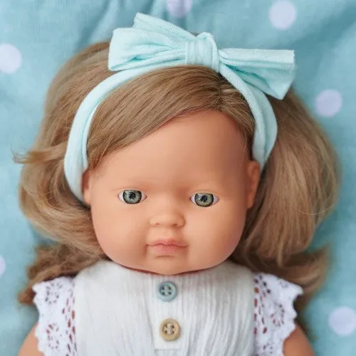 Miniland Dark Blond Girl Doll 38cm