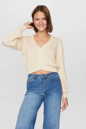 Mirna Cropped Cardigan Sandshell