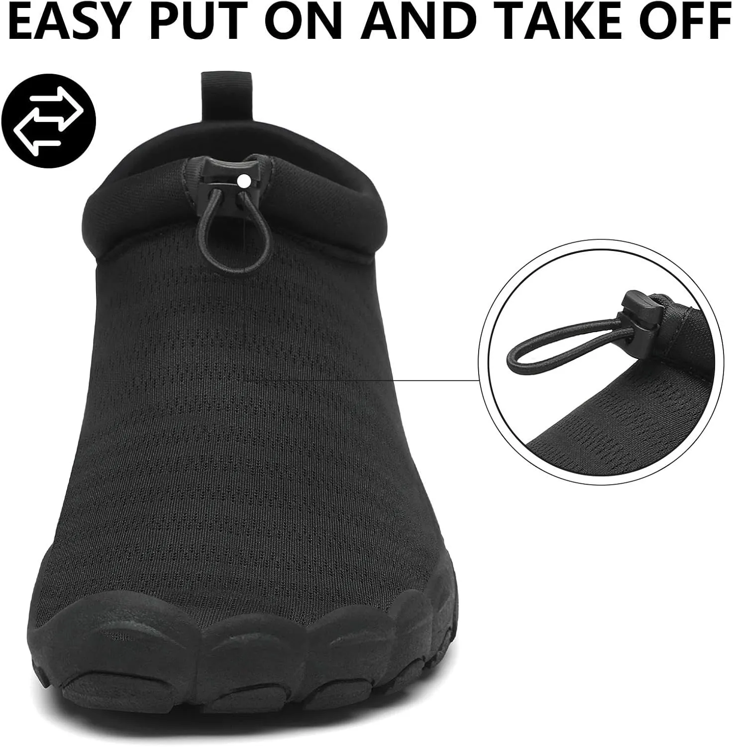 Mishansha Womens Mens Water Swim Shoes Wide Toe Box Barefoot Shoes US Size 5.5-13.5 Women / 3-11.5 Men