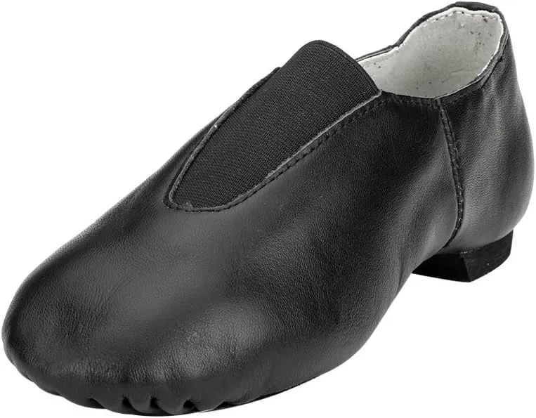 MSMAX Leather Jazz Dance Shoes Womens Slip on Practice Teaching Shoe