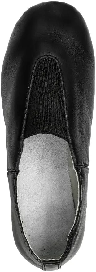 MSMAX Leather Jazz Dance Shoes Womens Slip on Practice Teaching Shoe