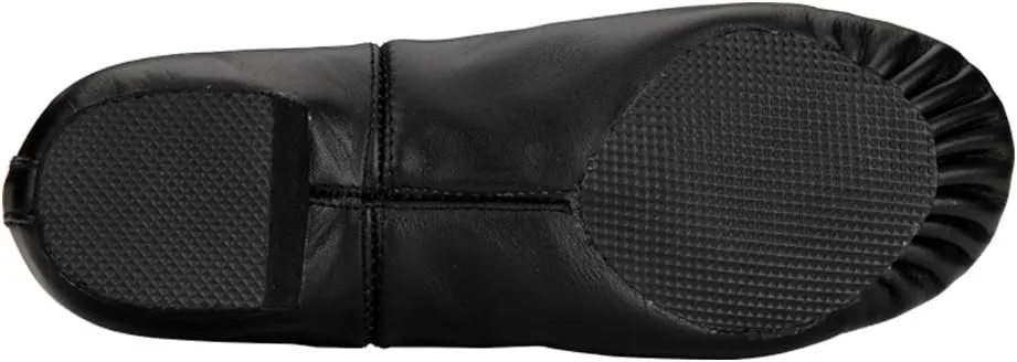 MSMAX Leather Jazz Dance Shoes Womens Slip on Practice Teaching Shoe