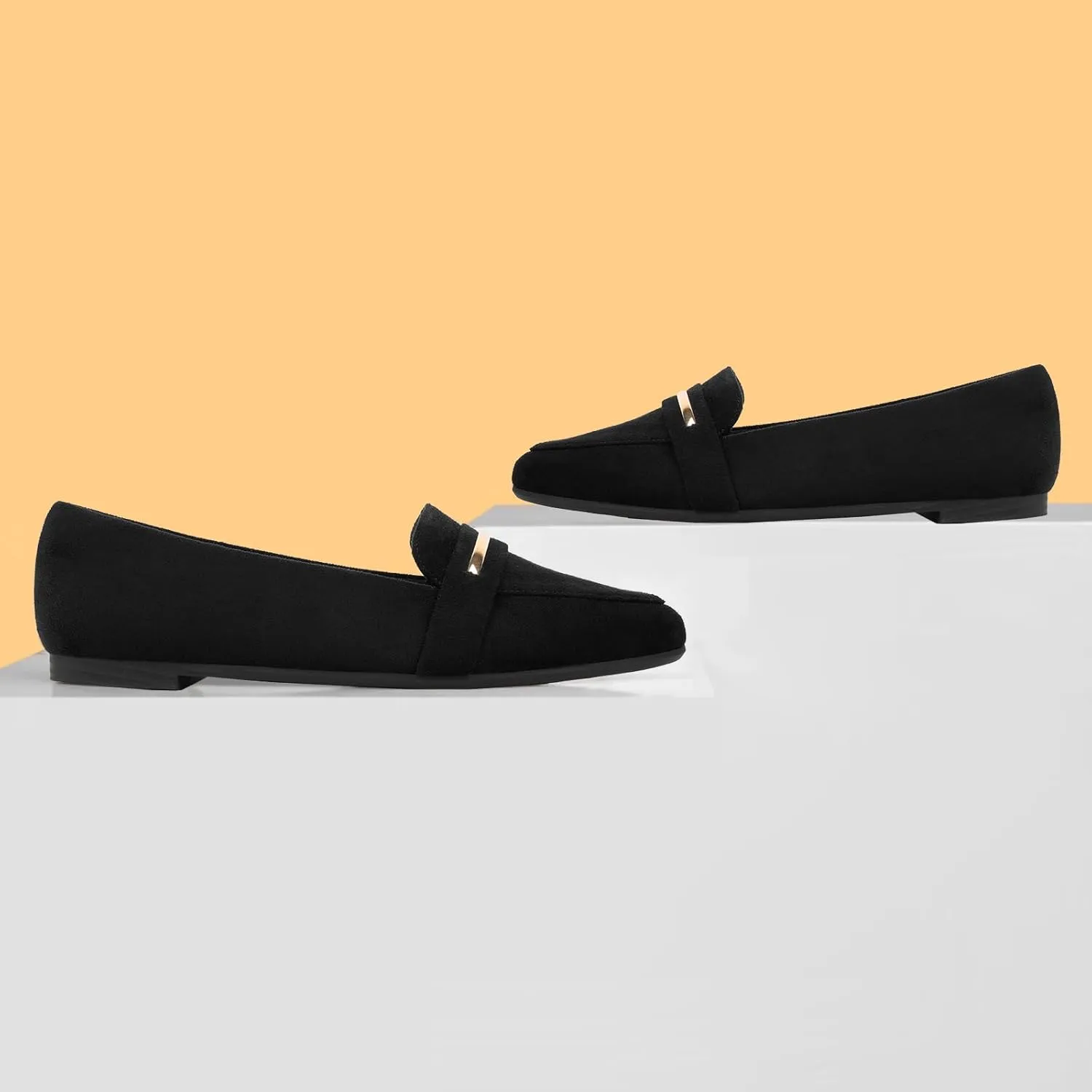 MUSSHOE Flats Shoes Women Pointed Toe Womens Flats Loafers