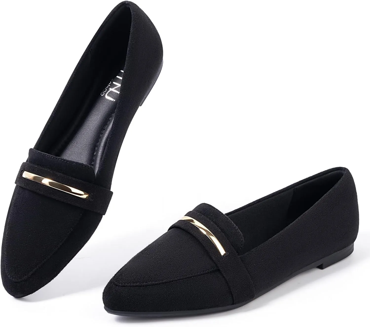 MUSSHOE Flats Shoes Women Pointed Toe Womens Flats Loafers